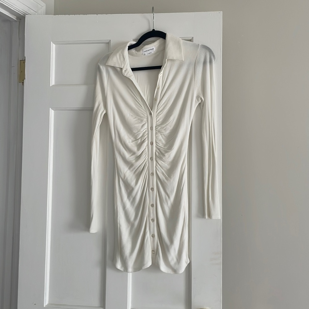 Lovers & Friends White Mini Sweater Dress